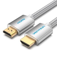 Picture of Vention Cotton Braided HDMI Cable, 10m, Silvery Metal, AABIL