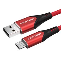 Vention USB 2.0 to Micro USB Cable, COARF, 1m, Red
