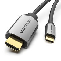 Picture of Vention Type C To HDMI Metal Cable, 2m, Black, CGSBH