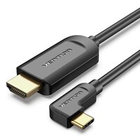 Picture of Vention Type C To HDMI Right Angle Cable, 1.5m, Black, CGVBG