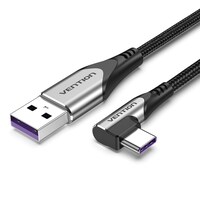 Picture of Vention USB-C Right Angle to USB 2.0-A Cable, COGHC, 0.25m, Grey