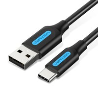 Picture of Vention USB 2.0 A Male to C Male Cable, COKBC, 0.25m, Black