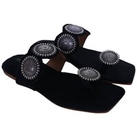 Ravis Women's Embellished Ethnic Flat Sandals, AAE0944896