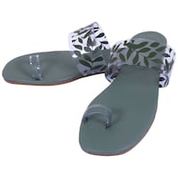 Ravis Women's Leaf Designed Flat Sandals, AAE0944903