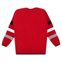 Knitco Boy's Car Printed Sweater, KNTC0939237, Red