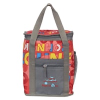 Picture of Right Choice Unisex Printed Lunch Bag, RCS004, 15x20x26 cm, Red & Grey