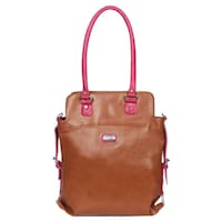 Picture of Right Choice Women's Shoulder Bag, RCS120, 40x35x10 cm, Brown & Pink
