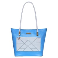 Right Choice Women's Shoulder Bag, RCS208, 34x10x26 cm, Blue & White