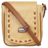 Picture of Right Choice Women's Criss Cross Sling Bag, RCS226, 34x11x26 cm, Beige