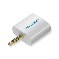 Picture of Vention 4 Pole 3.5mm Male to 2 3.5mm Female Audio Splitter, Silvery, BDAW0