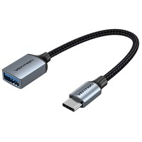 Picture of Vention USB 3.0 C Male to A Female OTG Cable, 0.15M, Gray, CCXHB