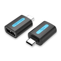 Picture of Vention USB-C Male to USB 2.0 Female OTG Adapter, Black, CDTB0