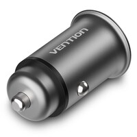 Picture of Vention Dual USB Car Charger, 25W, Gray, CC-63-H