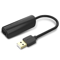 Picture of Vention ABS Type USB 2.0 to 100Mbps Ethernet Adapter, 0.15m, Black, CEGBB