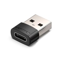 Picture of Vention USB 2.0 Male to USB-C Female Adapter, Black, CDWB0