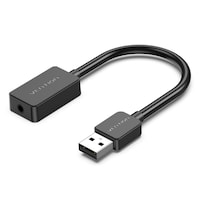 Vention 1-port USB External Sound Card, 0.15M, Black (OMTP-CTIA), CDZB0