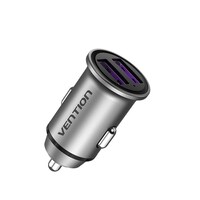 Picture of Vention Dual Port USB A Car Charger, 30W, Gray, FFEH0