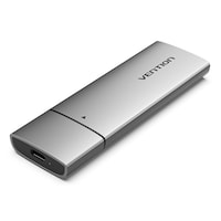Vention M.2 NVMe SSD USB 3.1 Gen 2-C Enclosure, Gray, KPGH0