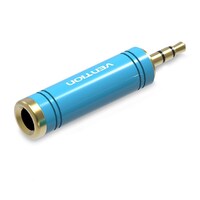 Picture of Vention 6.5mm Female to 3.5mm Male Adapter, Blue, VAB-S04-L