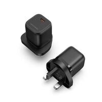 Vention UK-Plug USB-C GaN Wall Charger, 30W, Black, FAKB0-UK