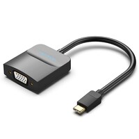 Picture of Vention ABS Type-C to VGA Adapter, 0.15M, Black , TDDBB
