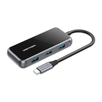 Picture of Vention Mirrored Multi-function USB-C to USB3.0x4/PD Docking Station, 0.15M, Grey , TFDHB