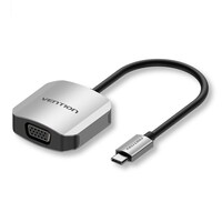 Vention Aluminum Alloy Type USB-C to VGA Converter, 0.15M, Grey, TDFHB