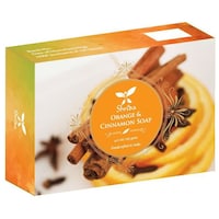 Picture of Shrida Naturals Orange And Cinnamon Handcrafted Soap, 125gm