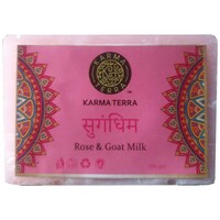 Karma Terra Sugandhim Rose and Goat Milk Soap, 100 g