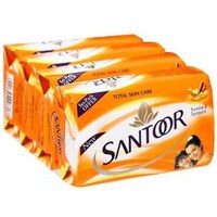 Santoor Sandal and Turmeric Soap, 125g, Carton of 72pcs