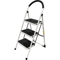 Robustline 3 Steps Purpose Ladder, White