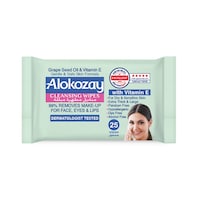 Picture of Alokozay Cleansing Wipes With Grape Seed Oil & Vitamin E , 25 Wipes