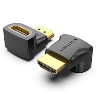 Picture of Vention HDMI 90 Degree Male To Female Adapter, Black, Set Of 2 Pcs, AIOB0-2
