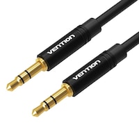 Picture of Vention 3.5 mm Male To Male Audio Cable, 0.5M, Black, BAKBD