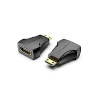 Picture of Vention Mini HDMI Male To HDMI Female Adapter, Black, AISB0