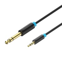 Vention 6.5mm Male to 3.5mm Male Audio Cable, 2m, Black, BABBH