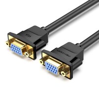 Picture of Vention VGA Female To Female Extension Cable, 1M, Black, DAHBF