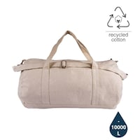 Eco-Neutral Recycled Cotton Duffel Bag, Natural