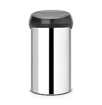 Picture of Brabantia Brilliant Steel Touch Dustbin with Lid, 60L, Matte Black