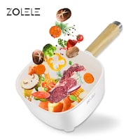 Zolele Electric Cooking Pot Multifunctional Hot, White, ZC306