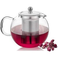 Blackstone Glass Teapot with Removable Strainer & Lid, TP205, 600ml