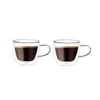 Picture of Blackstone Double Wall Glass Tumbler Cups, DH911, 180ml, Set Of 2 Pcs