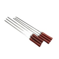 Picture of Blackstone Stainless Steel Skewers With Wooden Handle, SC006SK, Set Of 6 Pcs