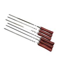 Picture of Blackstone Stainless Steel Skewers With Wooden Handle, SC006TSK, Set Of 6 Pcs
