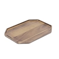 Picture of Blackstone Wooden Octagonal Platter, Brown, AC3424