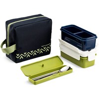 Picture of Komax 4 Tritan Food Storage Containers with Bag, Multicolour