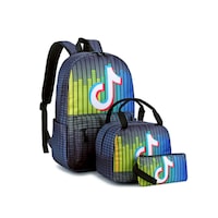 Picture of Blackstone Waterproof Nylon School Bag, Multicolour, Set Of 3 Pcs