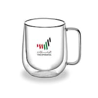 Picture of Blackstone Double Wall Glass Tumbler Cups with UAE Logo, DH925, 300ml
