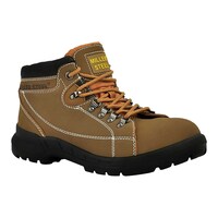 Miller Leather High Ankle Safety Shoes, MHHM, Honey