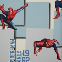 EGI Kids' World Spiderman Wallpaper Roll, 15.6x1.06m